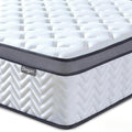 Deegari 10 Inch Double Size Mattress in a Box, Hybrid Cooling Gel Memory Foam & Pocketed Coils, Medium Firm, Pressure Relief, Motion Isolation