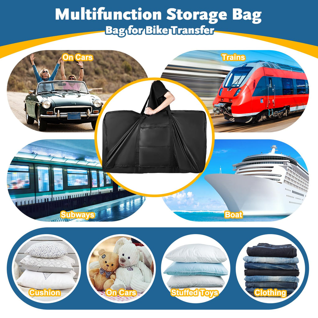Jolof Store Bike Travel Bag – Heavy Duty 840D Waterproof MTB Road Case
