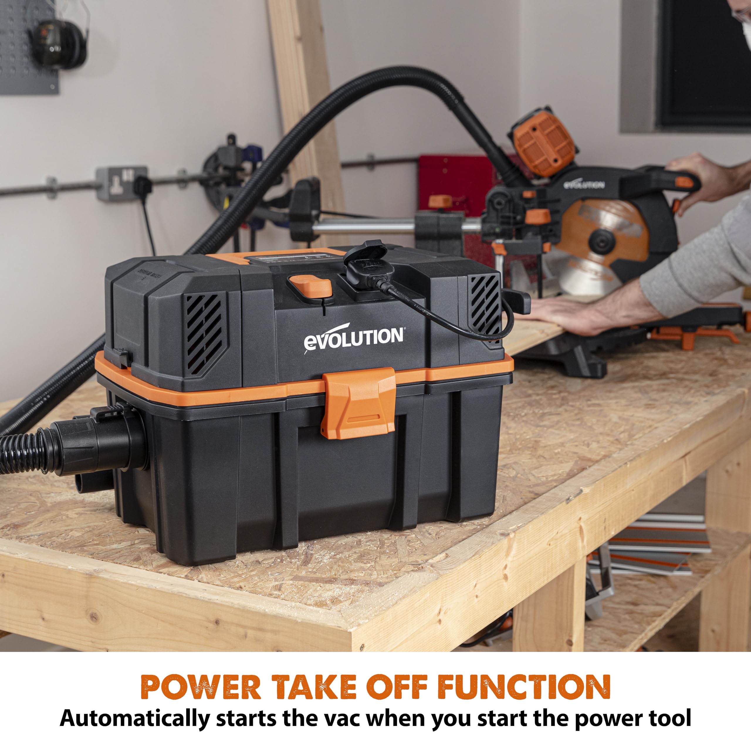 Evolution R15VAC Wet and Dry Vacuum Cleaner | Portable Dust Extractor