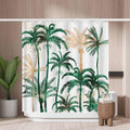 Woutay Palm Tree Shower Curtain | Mold Resistant Waterproof Fabric, 71x71