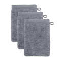 Möve Superwuschel Waschhandschuh 3er-Set – 100% Baumwolle, Stone