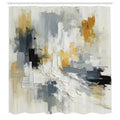 Abakuhaus Abstract Shower Curtain | Waterproof Turkish Fabric | 175 x 200 cm
