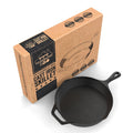 Fresh Australian Kitchen Pre-Seasoned Cast Iron Skillet - 12 Inch Pan