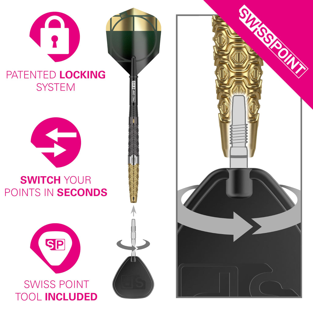 Target Darts Cult Envy 01 | 90% Tungsten 21g Swiss Point Steel Tip Set