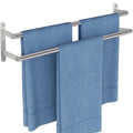 JIAPAIDUO Double Towel Rail – 60cm Stainless Steel Wall Mounted Rack