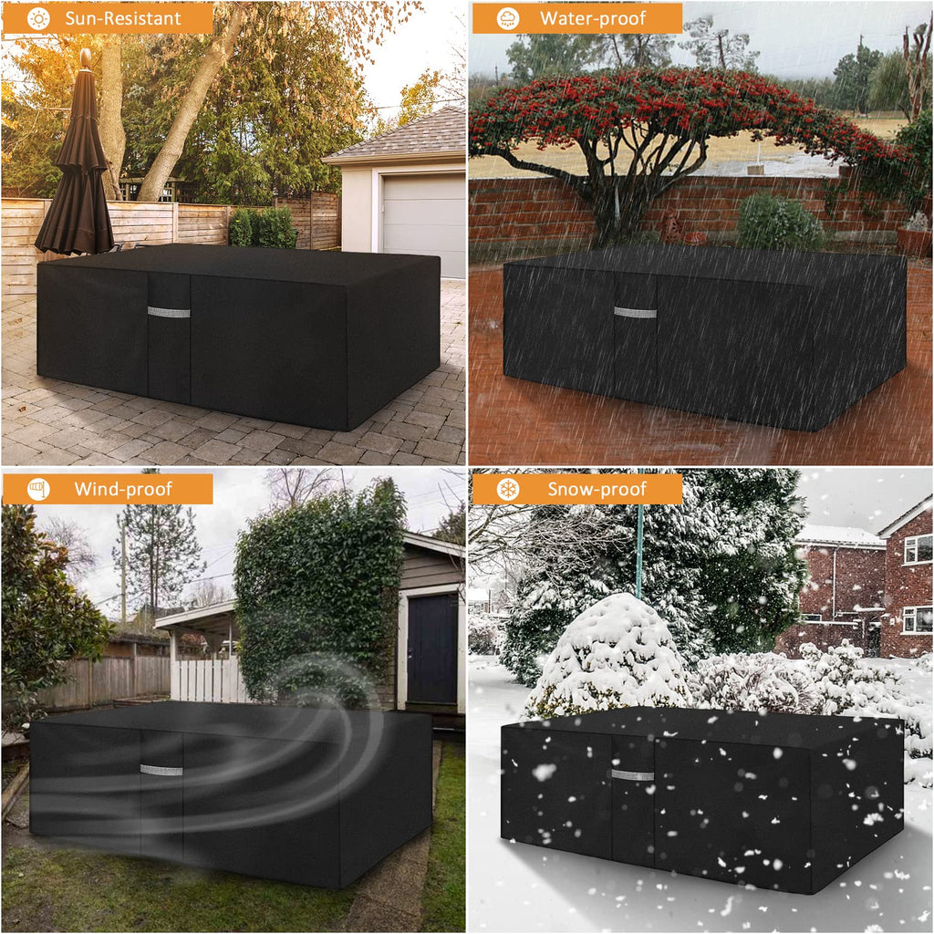 Dokon 7ft Pool Table Cover | Waterproof 600D Oxford Billiard Cover
