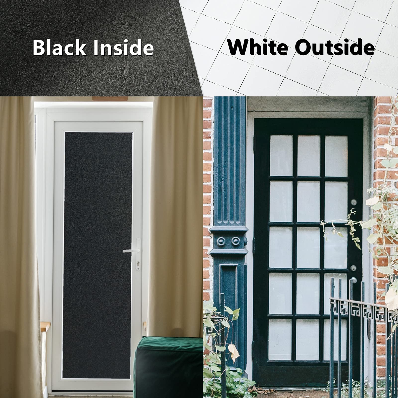FEOMOS Total Blackout Window Film – Heat Resistant Static Cling 60x300cm