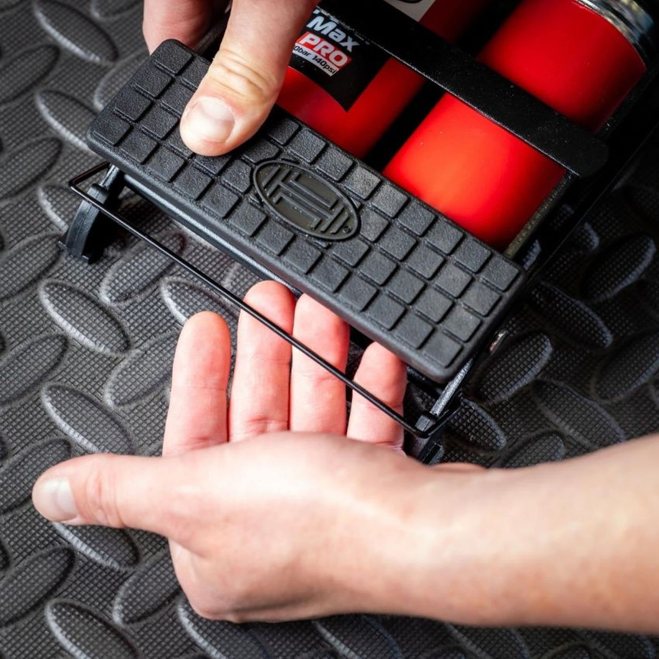 HEYNER Double Barrel Foot Air Pump | 140PSI Tyre Inflator with Gauge