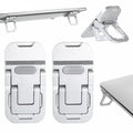 Bruislard 2 Pcs Keyboard Riser Zinc Alloy Foldable Laptop Stand