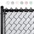 Fenpro Chain Link Privacy Fence Tape – Arctic White 250ft Roll with Fasteners
