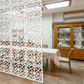 Lchen Hanging Room Divider | 10-Piece Wood-Plastic Privacy Screen Panels