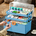 Gemsaya 3-Layer Medicine Storage Box – Large Portable First Aid Organizer