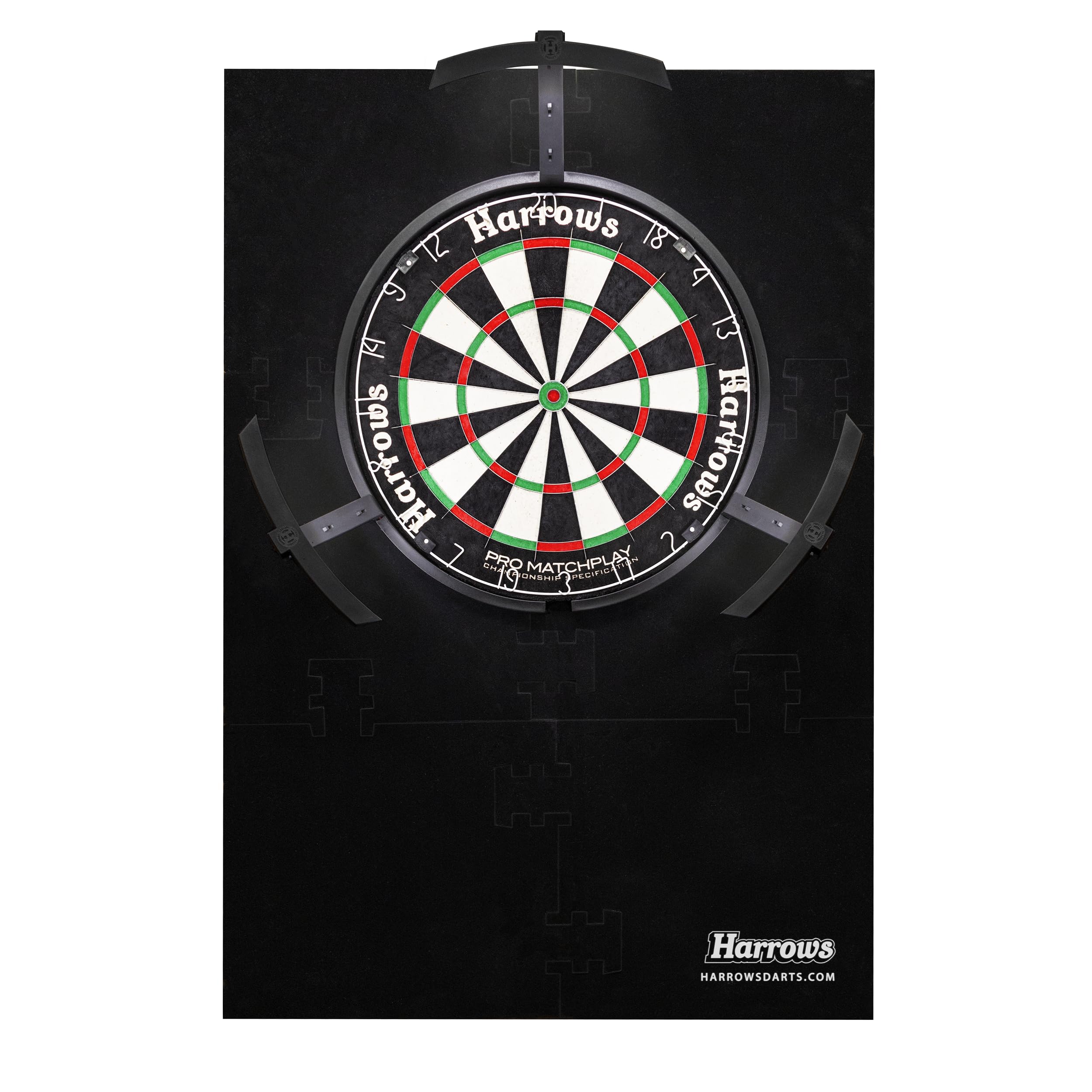 Harrows XL Dart Board Surround Ring | 6pc EVA Foam Wall Protector