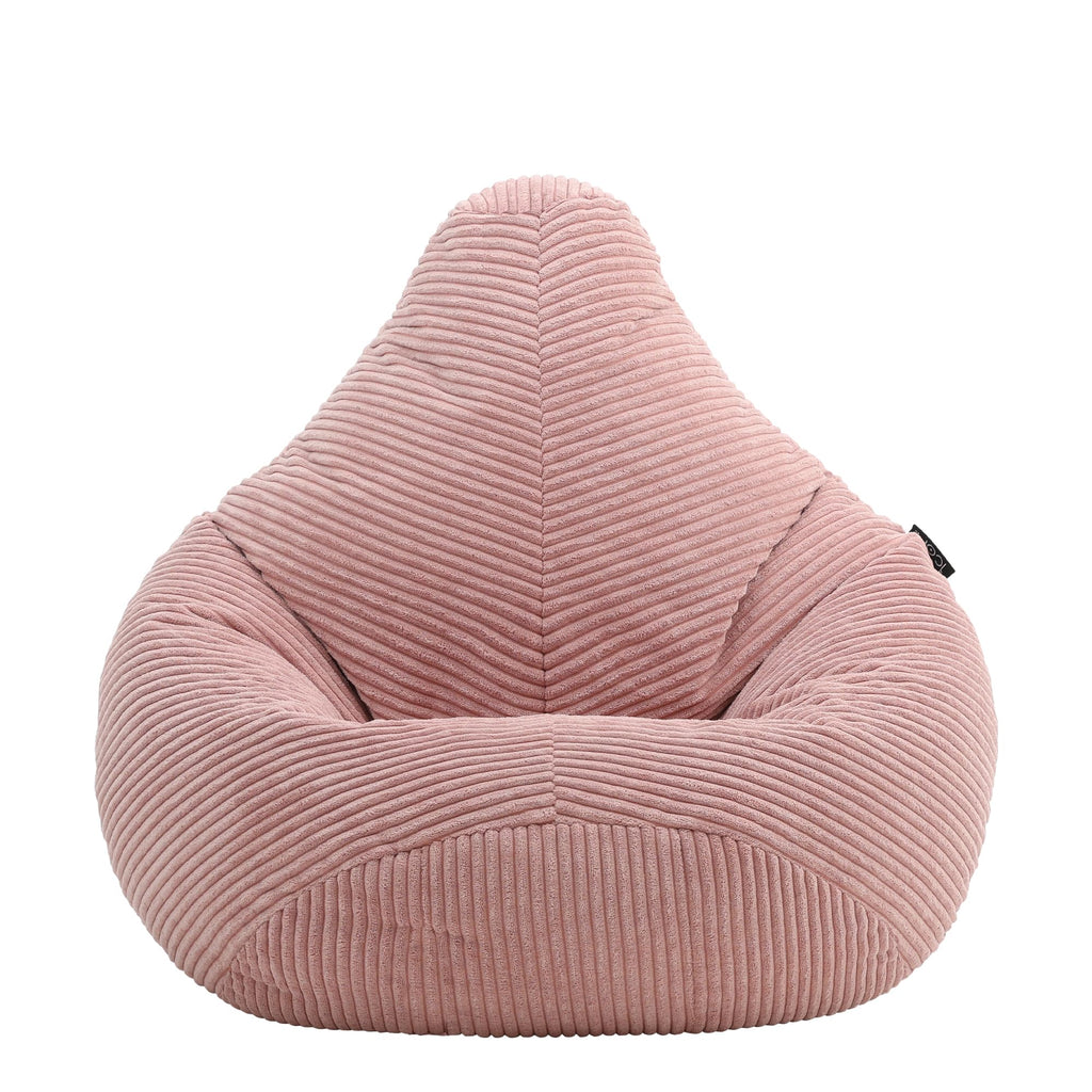 icon Dalton Kids Bean Bag Chair | Dusk Pink Corduroy Recliner