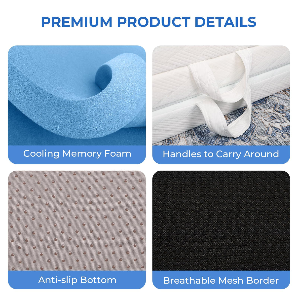 Vesgantti Folding Mattress Single 10CM Memory Foam Foldable Mattress - image 5