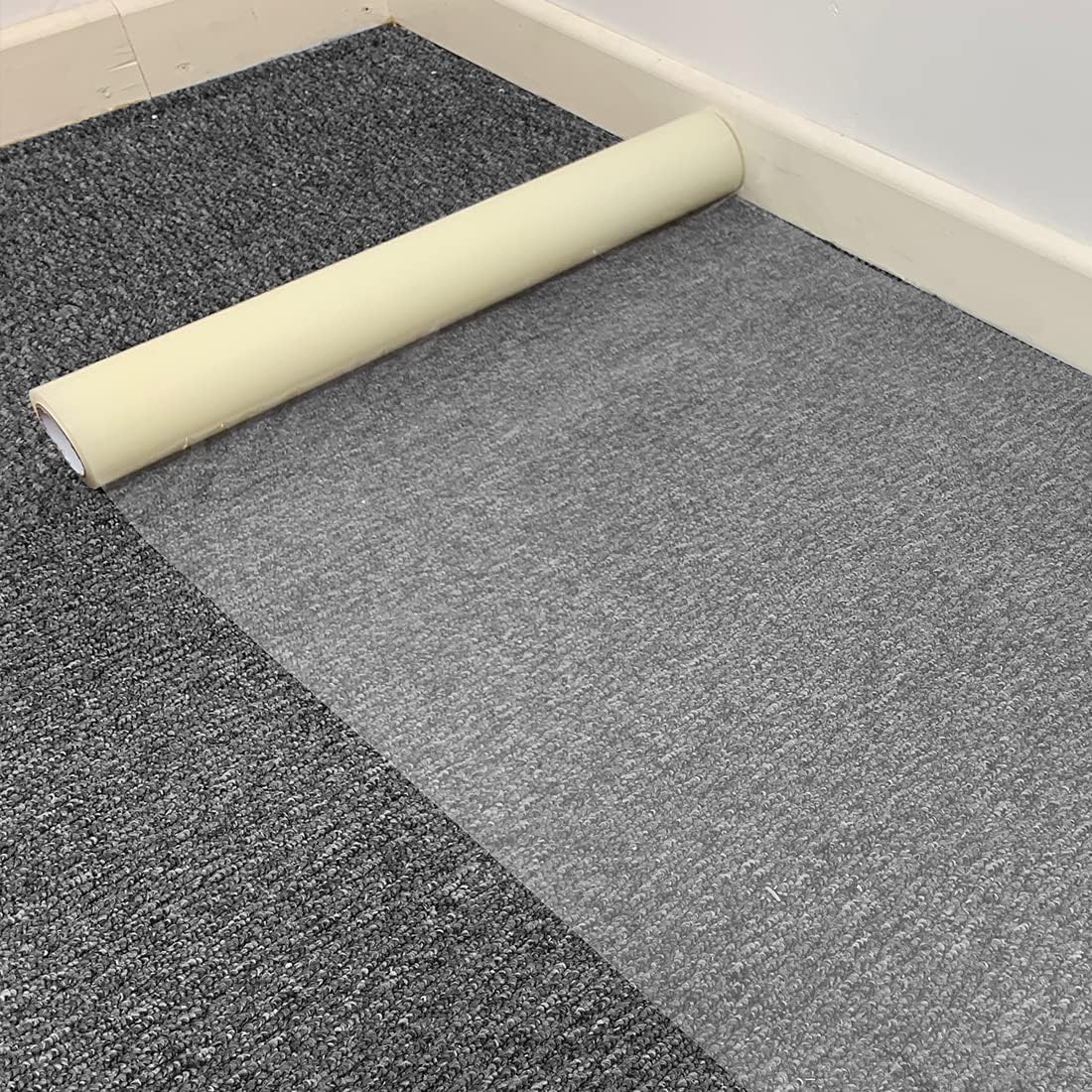Besto Clear Carpet Protection Film – Self Adhesive Waterproof Roll 600mm x 25m