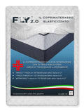 Fly 2.0 Terry Jacquard Elastic Mattress Topper with Corners - Double Bed for 2 Single Beds - image 1