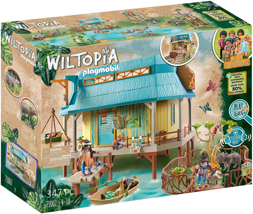 Playmobil Wiltopia Animal Clinic Research Base 71007 | Jungle Playset