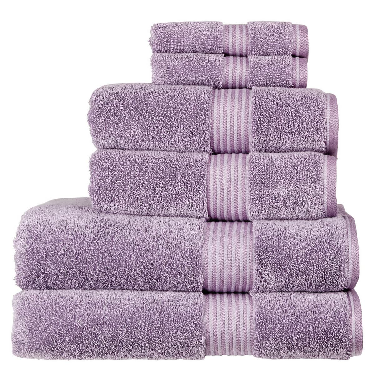 Christy Supreme Hygro 6 Piece Towel Set | Supima Cotton | Lavender
