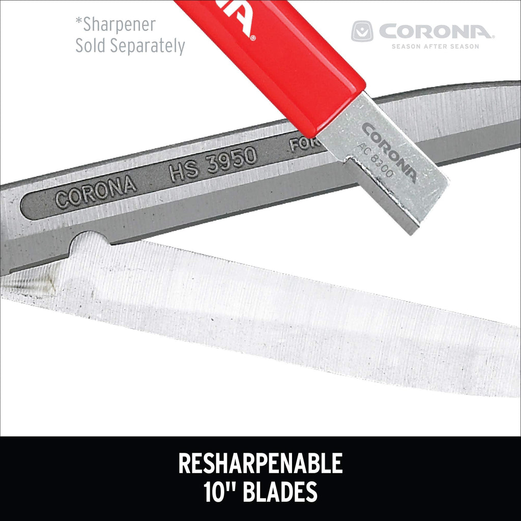 Corona Hedge Shear – 10" Carbon Steel Blade with Extendable Handles