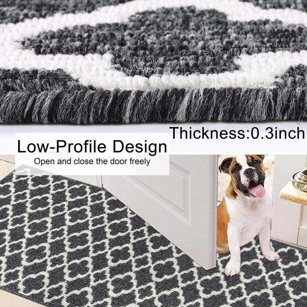 SHACOS Non-Slip Hallway Runner Rug | 60x300cm Washable Geometric Carpet