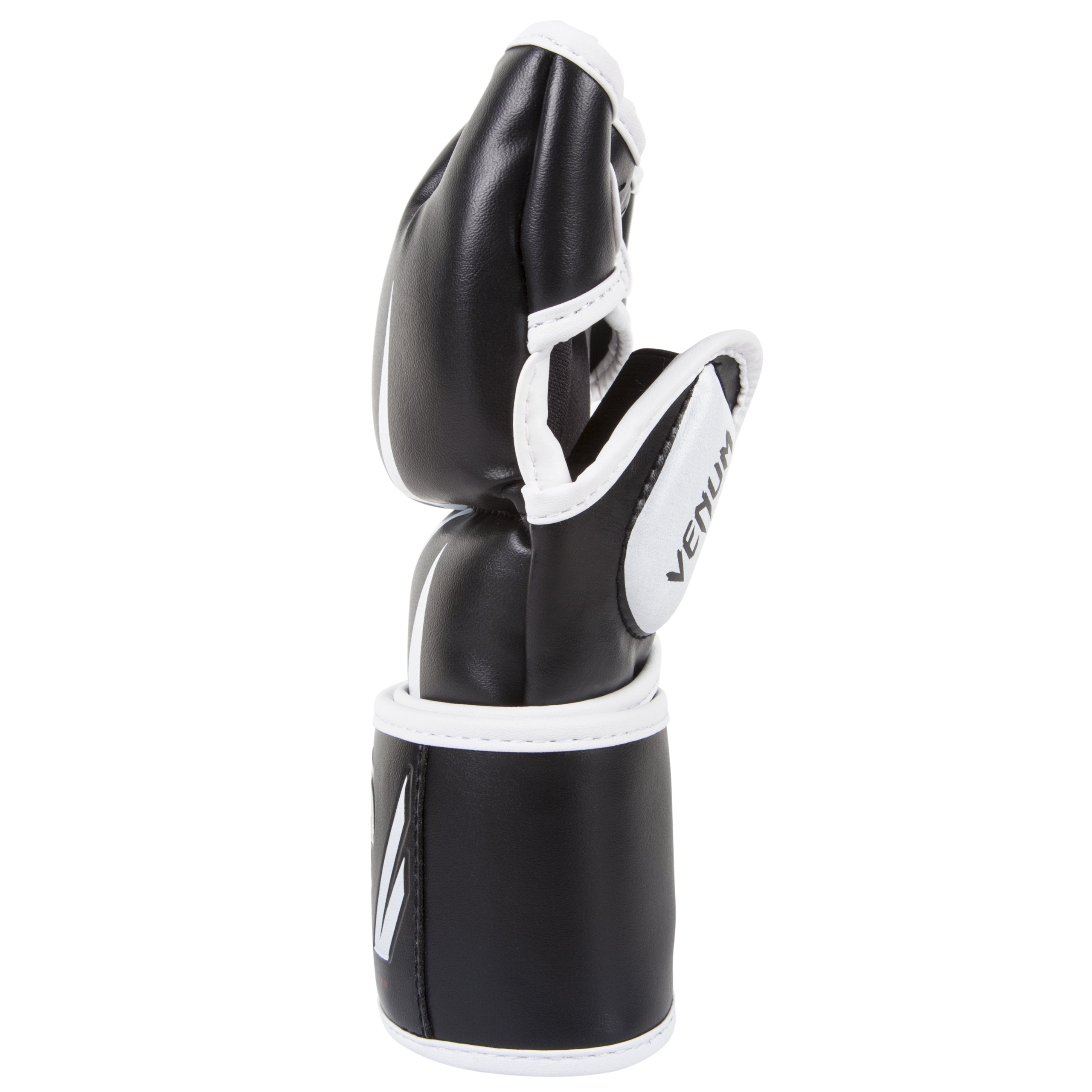 Venum Challenger MMA Gloves – 4oz PU Leather Sparring Gear - Black