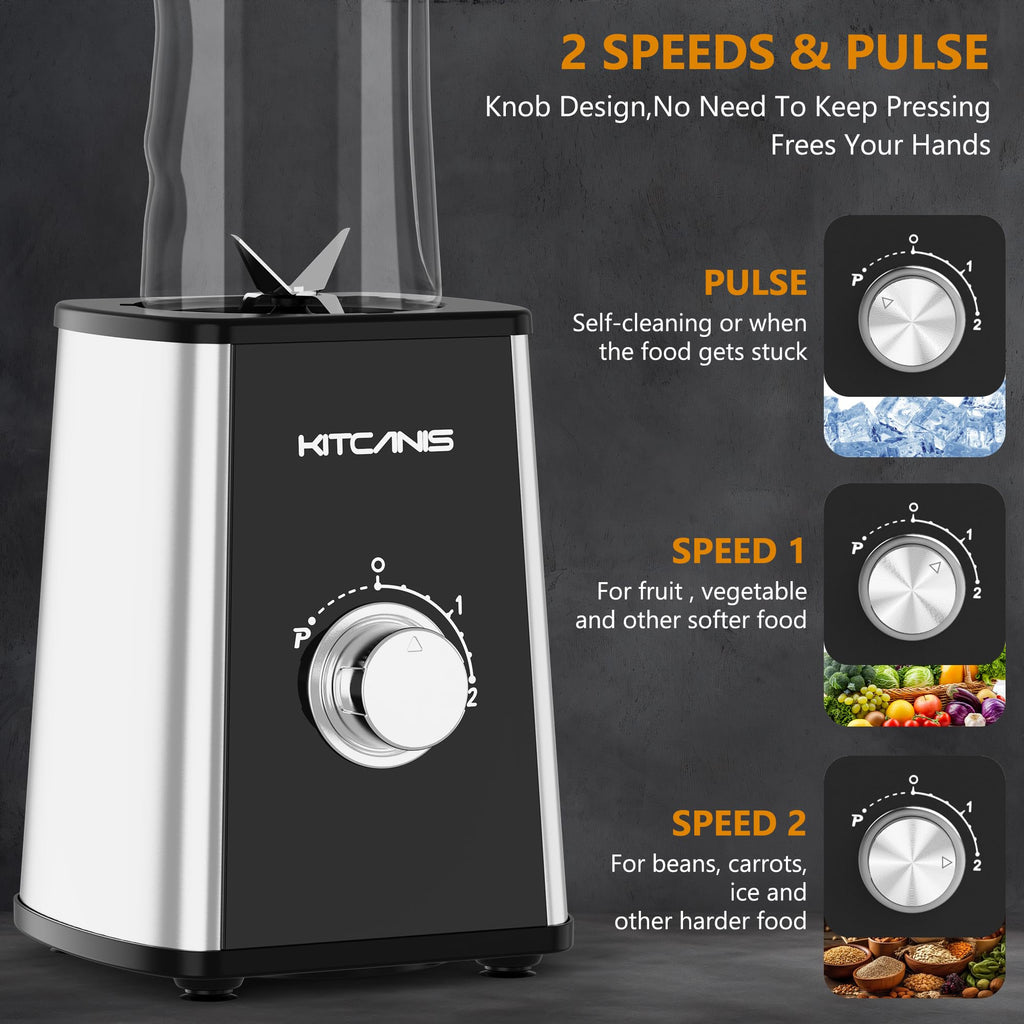 KITCANIS 800W Smoothie Blender – 3-in-1 Multifunctional Mixer and Grinder
