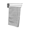 Decko Chrome Swing Arm Kitchen Towel Rack – 3-Arm Wall Mount Organizer