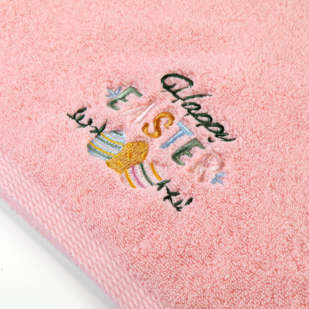 Quera 2 Pack Easter Hand Towels 100% Cotton Embroidered Premium Luxury Decor Bathroom Decorative Dish Towels Set for Drying, Cleaning, Cooking - image 5