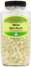 Maxons White Mint Rock - Traditional Peppermint Boiled Sweets - 3.18kg Jar