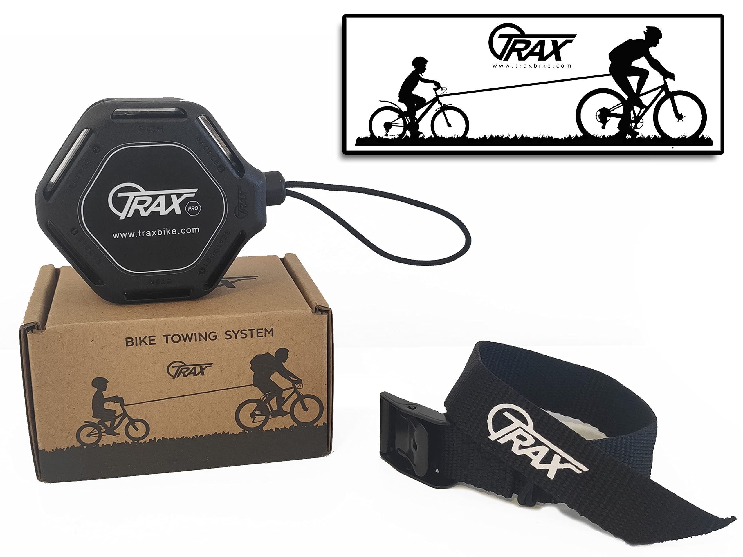 TRAX Pro Bike Towing System – Lightweight Retractable Cable for E-Bikes