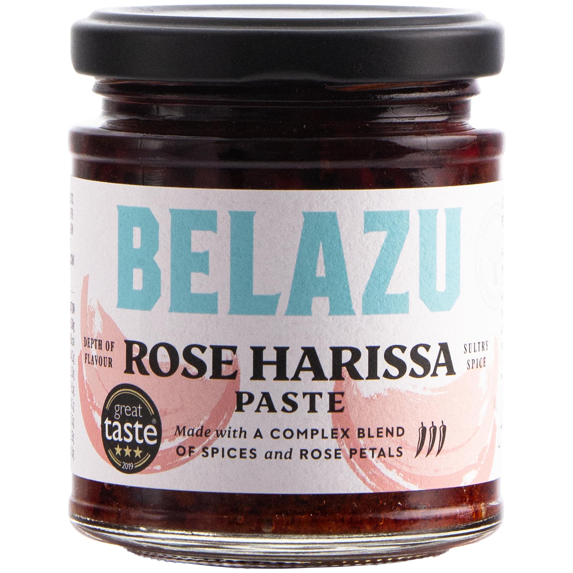 Belazu Rose Harissa Spicy Chilli Paste - 130g Gourmet Jar (Pack of 6)