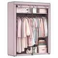 SONGMICS Portable Fabric Wardrobe – Collapsible Clothes Rack, Lavender Purple