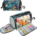 JOZEA Knitting Bag - Large Yarn Storage Tote for Crochet Projects, Blue