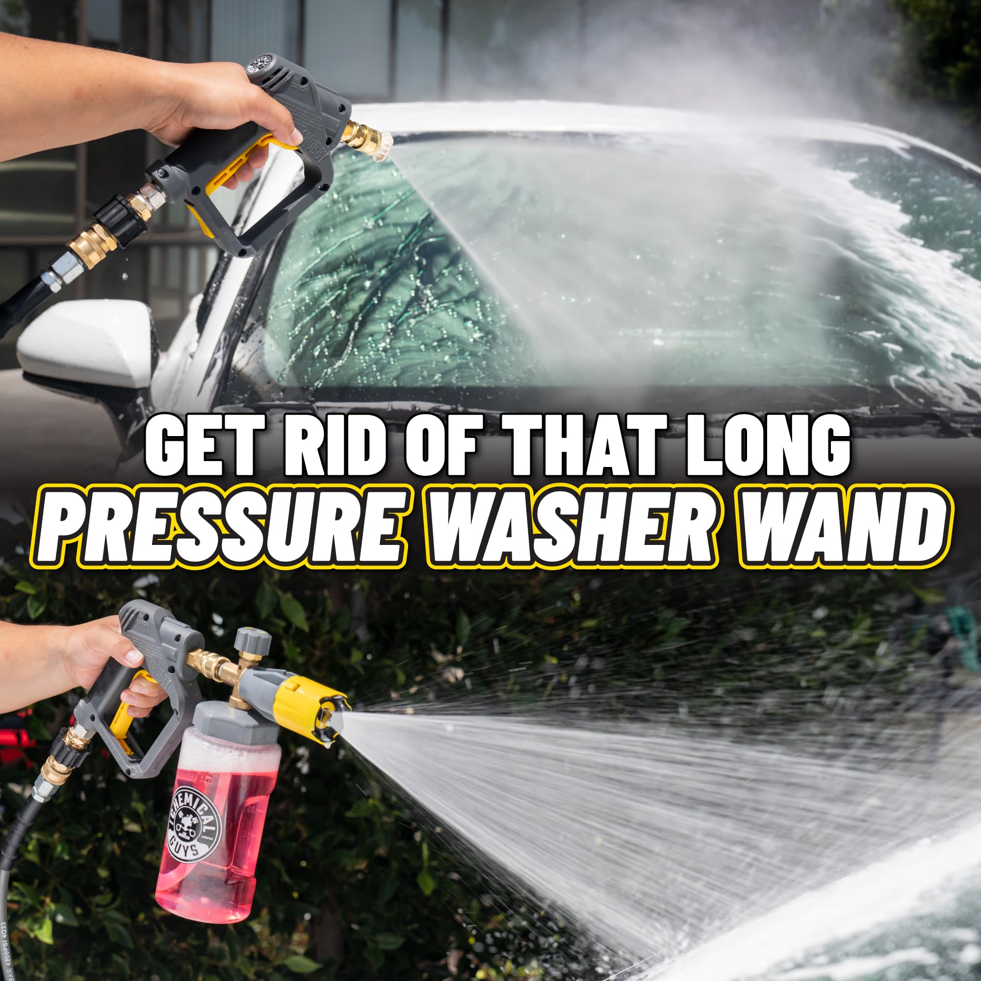 Chemical Guys Snubby Pressure Washer Gun | Compact Foam Cannon Attachment