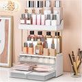 Storivo 3-Tier Makeup Organiser | Large Vanity Storage Case with Drawers