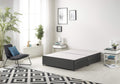 Bed Centre Premier Bed Base with No Drawers and No Headboard - Available in Different Fabrics and Colours 6FT Super King, Tweed Charcoal