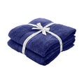 Catherine Lansfield Anti-Bacterial Cotton Bath Sheet Pair | Navy Blue