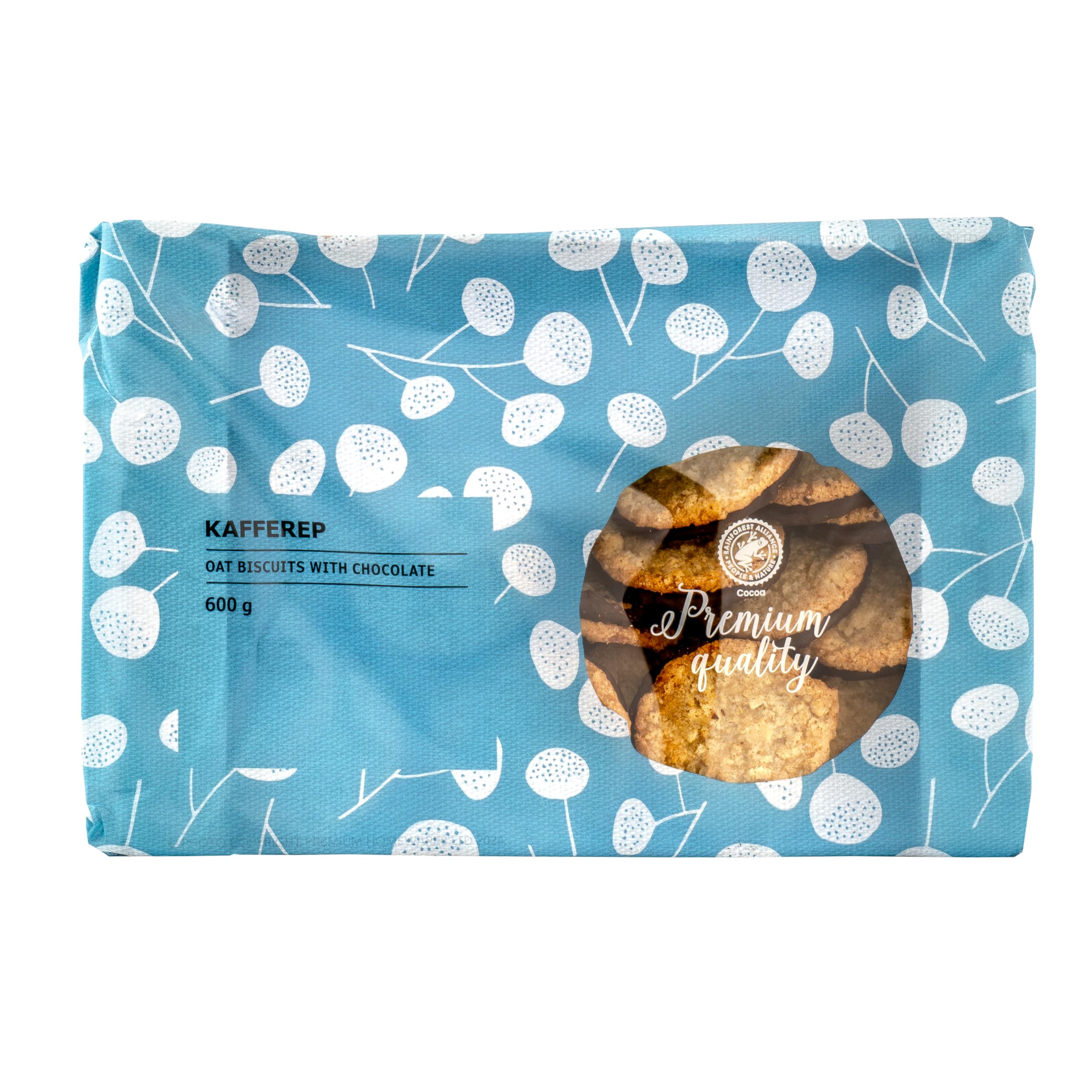 IKEA KAFFEREP Swedish Chocolate-Coated Oat Cookies - 600g Large Box