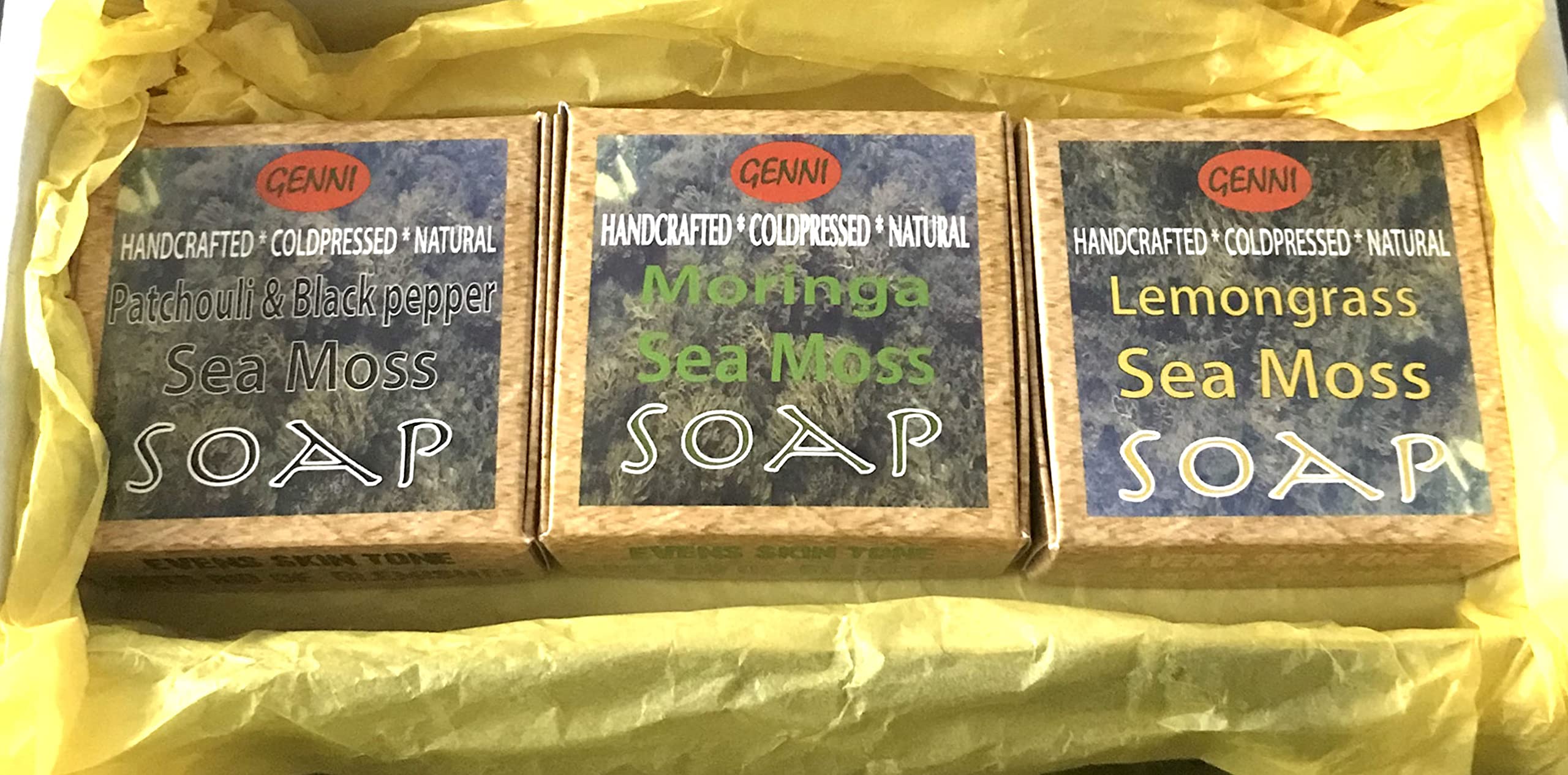 Jolof Store Sea Moss & Lemongrass Soap | Handcrafted Vegan Cold-Pressed