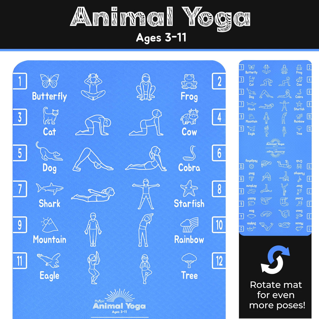 Plyopic Kids Yoga Mat – Non-Slip TPE Exercise Mat for Boys & Girls