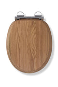 Croydex Rutland Solid Oak Wooden Toilet Seat – Soft Close & Quick Release