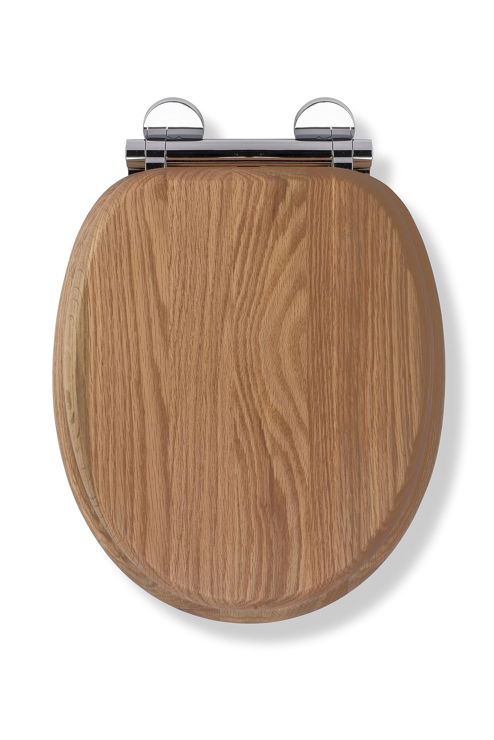 Croydex Rutland Solid Oak Wooden Toilet Seat – Soft Close & Quick Release