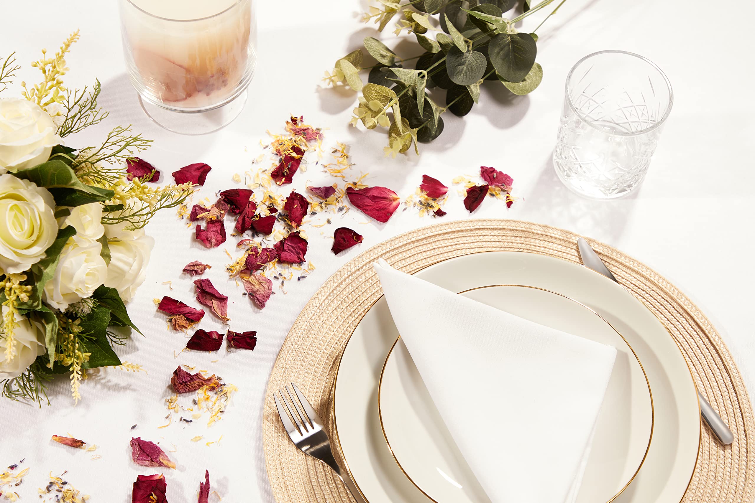 Flora & Bloom Wedding Confetti Kit | 6L Biodegradable Petals & 48 Cones
