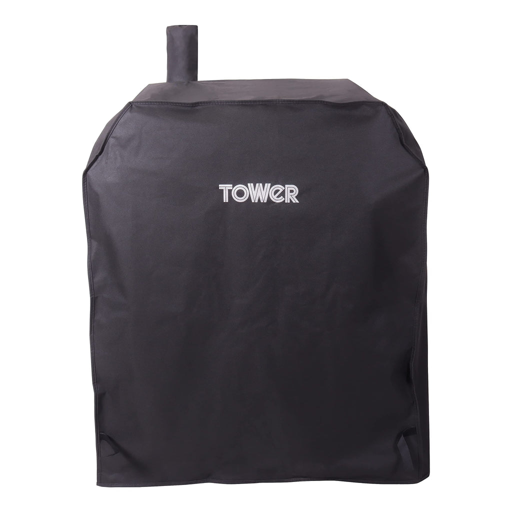 Tower Ignite Solo BBQ Grill Cover | Waterproof Pedestal BBQ Cover - Black
