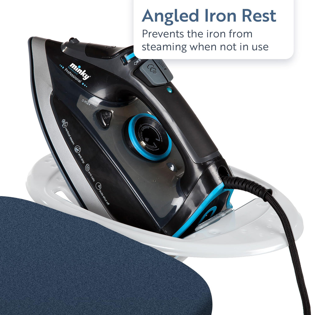 Minky Premium Ironing Board – 122 x 38 cm – Steamflow Mesh System