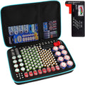Jolof Store Battery Organizer Box with Tester - Fits 200+ AA AAA 9V