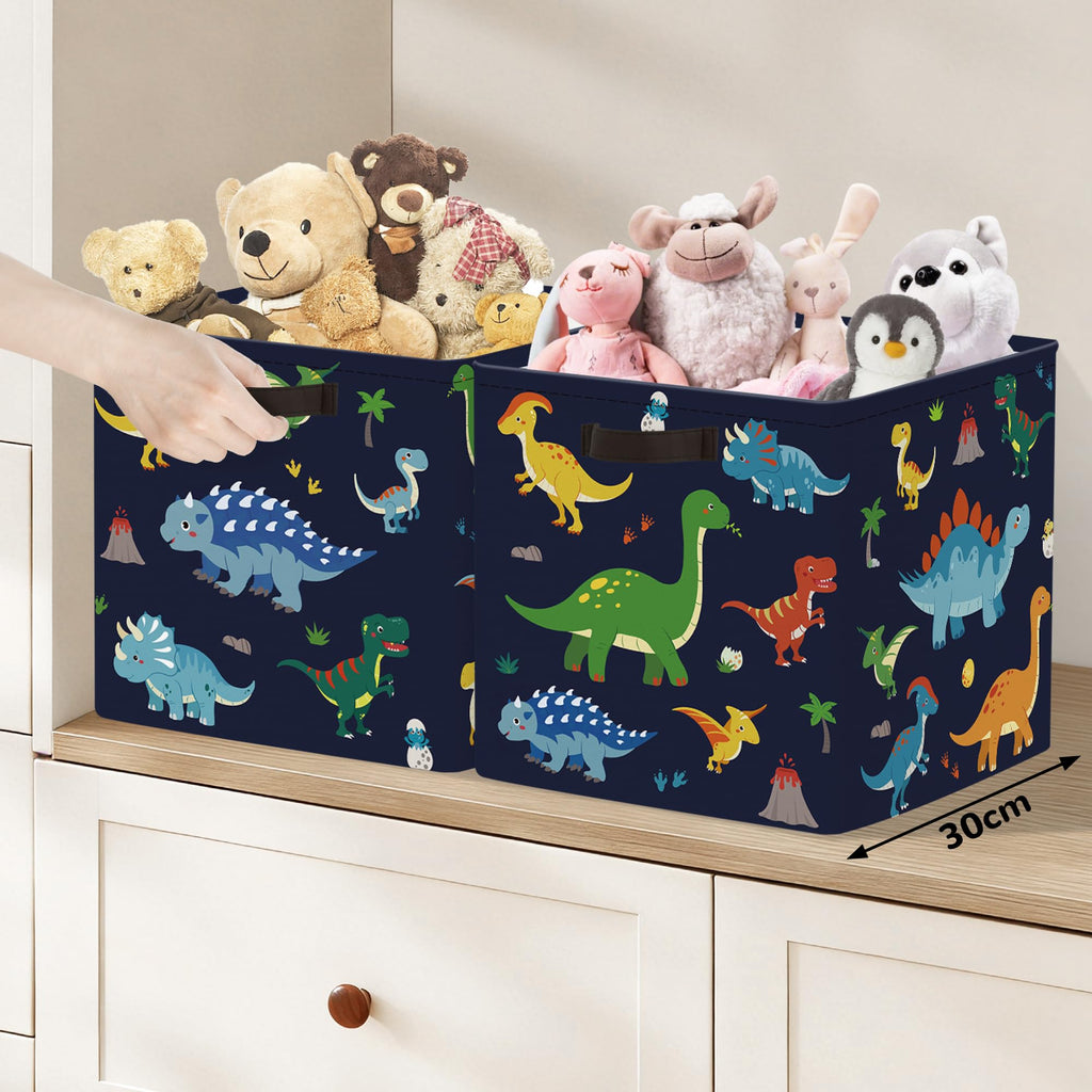 Clastyle 3 pcs Dinosaur Cube Storage Boxes for Shelves Kallax Boxes - image 5