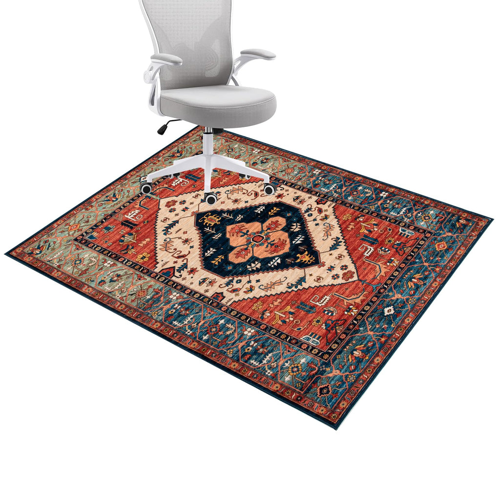 Honorstar Office Chair Mat 120×150cm for Hardwood & Tile Floor - Rectangular Anti-Slip Gaming Protector for Low Pile Carpet Multi-02