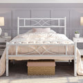 Yaheetech 3ft Single Metal Bed Frame – Slatted Platform with Headboard